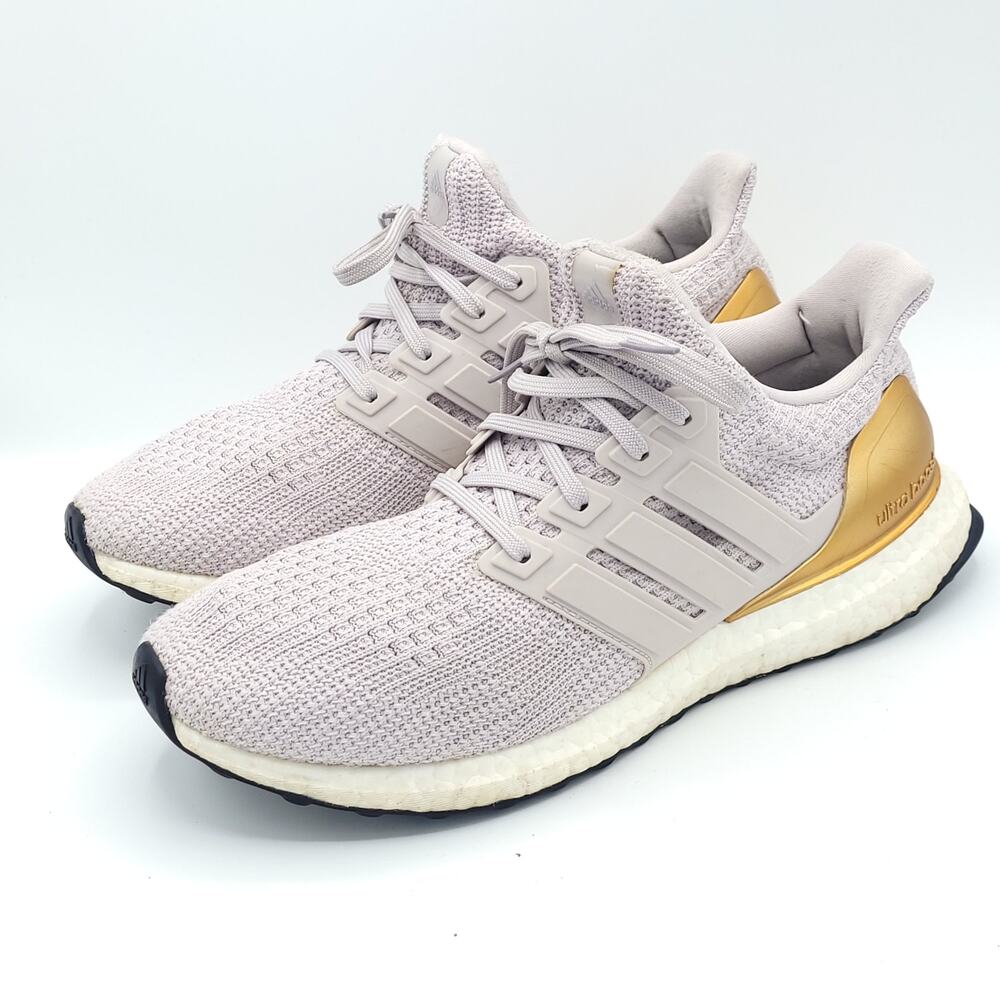 Adidas UltraBoost 4.0 DNA  Ice Purple Gold White GX5076 women's size 9